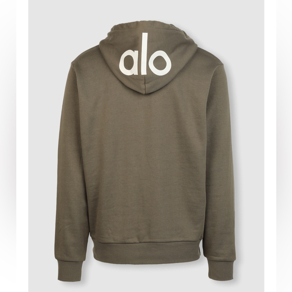 Alo Men’s Caliber Hoodie in Olive Branch Size M - Picture 11 of 12